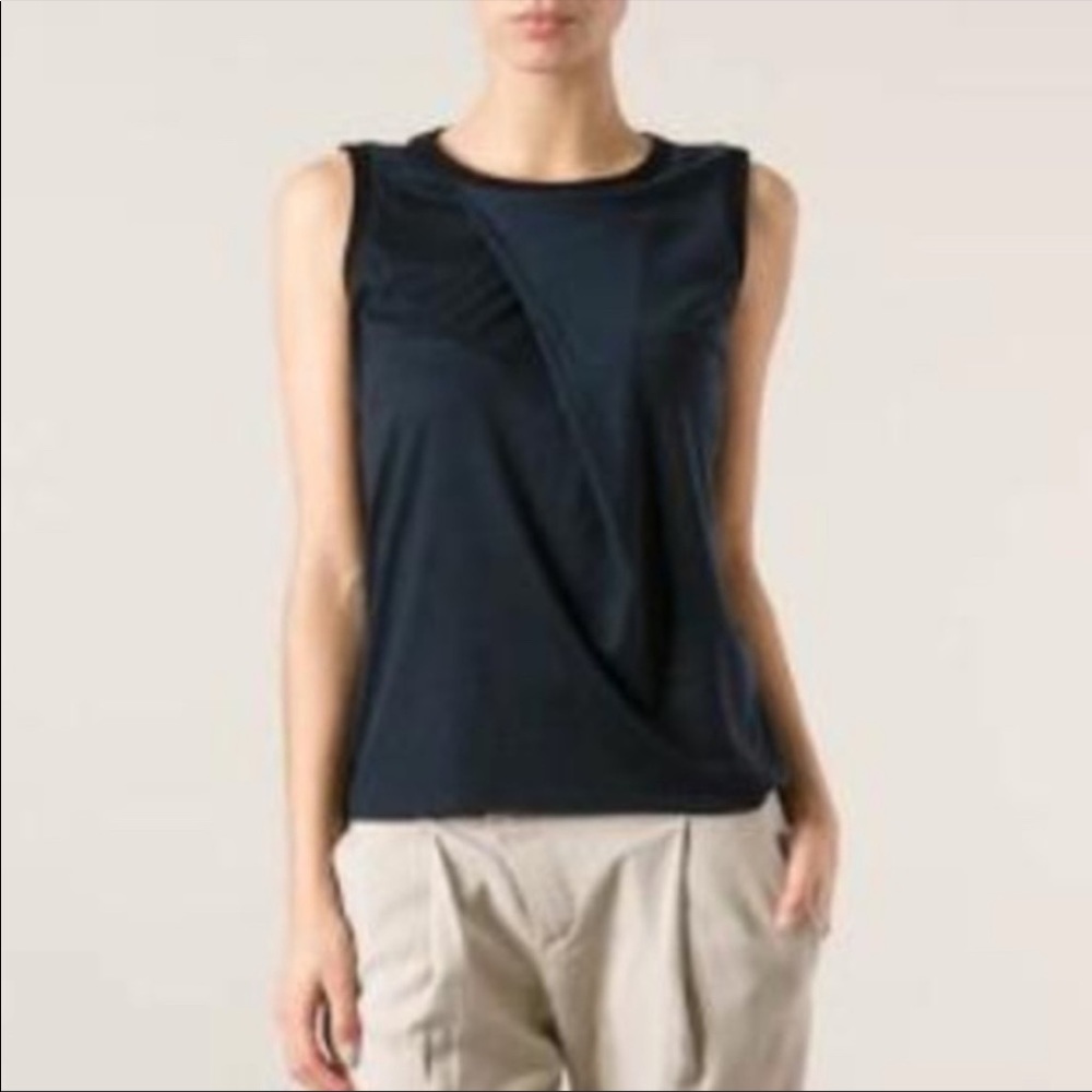 Helmut Lang Draped Sleeveless Top